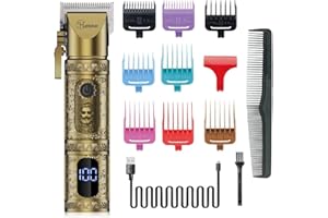 Hatteker Professional Hair Tondeuse à Barbe Pour Hommes Tondeuse à Barbe Tondeuse De Précision Tondeuse à Cheveux Longs Rasoir électrique