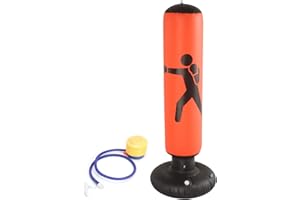 Coldshine 5.2ft Free stand Punching Bag Boxing Set Adult/Kids Fitness Martial Art Training Excellent Quality Heavy Duty Punch Bag Kick Boxing Martial Ats