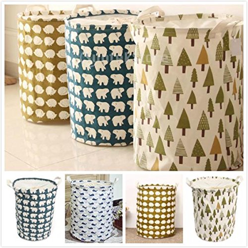 Faltbare Wasserdichte Wäschekorb Wäschetonne Spielzeug Tasche Kann Bin Beutel Korb – Blau, Generic - 5