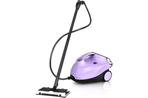 ‎RELAX4LIFE RELAX4LIFE Dampfreiniger 2000W, Dampfdruck: 4 bar, Tank: 1,5 L, Dampfzeit: bis 45 Min., bis 108°C, Dampfsauger mit LED-Licht & Überhitzungsschutz, inkl. 19 Zubehör, für Böden, Teppiche, Sofa (Lila)