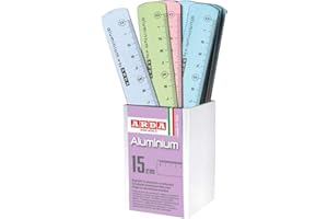 ARDA SPA ARTICOLI PER DISEGNO E RIGHELLI ALUMINIUM FROST PASTEL 15CM