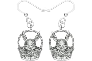 DOWAY Cute Ostereier Kaninchen Ohrringe Acryl Osterhase Dangle Schmuck Geschenke für Damen Mädchen lustig Ostern Deko