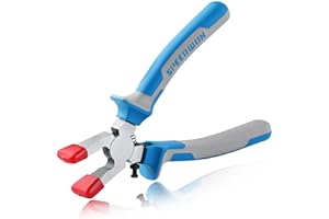 SPEEDWOX 15,2 cm Glaslaufzange für Glasschneide, Schlüsselanhängerzange, Glasbrechzange, Mini-Glaszange, Glasschneider, Buntglaswerkzeuge, Laufzange für Buntglas, Gummi-Zange