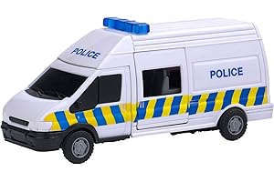 MOTOR ZONE from Peterkin | Police Rapid Response Van Toy Vehicle | 15.5cm Police Van with siren sounds, opening door and free wheel action | 1:48 Scale | Diecast Vehicles | Ages 3+
