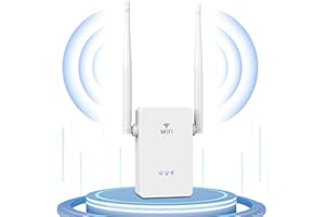 PHAVN Repetidor WiFi, 2023 Nuevo Amplificador Señal WiFi 300Mbps 2.4 GHz Repetidor WiFi Extensor de WiFi Señal para Casa con Puerto Ethernet, 2 * 5 dBi Antenas Externa, WPS, Apoyo Modo Repetidor/Router/Ap