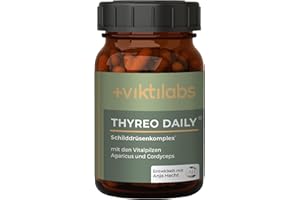 ‎VIKTILABS Viktilabs© Thyreo Daily Schilddrüsen Komplex - Mit L-Tyrosin, Eisen, Kupfer & Vitamin A - Hochdosiert - 160 mg L-Tyrosin pro Kapsel | 2-Monats-Vorrat | Entwickelt in Deutschland | Ohne Zusätze