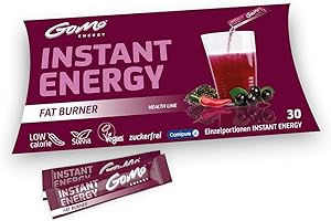 GoMo ENERGY® Bevanda Energetica del Metabolismo Senza Zucchero |+1500 mg L-Carnitina +200mg Acai +100mg Estratto di Tè Verde +70mg Caffeina + Vitamine │ Bevanda Termogenica | METABOLISER 30 porzioni