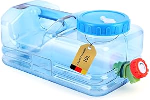Umikk Bidón de Agua para Camping, 5 l ~ 22 l, Recipiente de Agua con Grifo, bidón de Agua portátil, depósito de Agua para Camping con Asas, bidón de Agua Libre de BPA