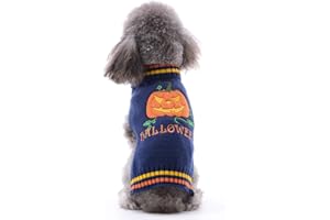 TENGZHI Winter Dog Sweater Small Cat Clothes Puppy Sweater For Pet Dog Knitting Crochet Cloth Halloween Dog Jersey Ugly Sweater for Holiday
