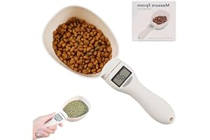 JDKJAG Digital Measuring Spoon Scale - Electronic Weighing Spoon with LCD Screen, 5 Measurement Units (G/ML/Cup), Electronic Measuring Spoon for Cooking Baking Pet Food (1 PCS)