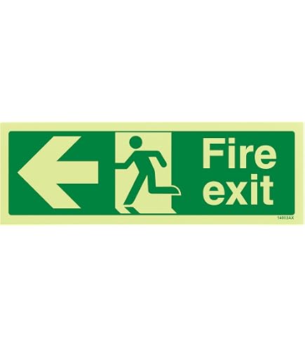 Vsafety 12009 Cartello Antincendio Fotoluminescente – 200x300 Mm, Plastica 1 Mm, Conforme EN ISO 7010, Con Istruzioni In 6 Lingue - 2