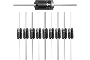 (Lot de 50 pièces) Chanzon 1N5406 Diode de redressement 3A 600V DO-201AD (DO-27) Axial 5406 IN5406 3 Amp 600 Volt Diodes électroniques au silicium