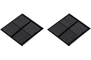 sourcing map 2 Stück Mini Solarpanel, 2V 0.3W 150mA Mikro Zellen Sonnenkollektor für DIY Stromprojekt, 60x60mm