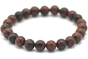 Miracles Minéraux Bracelet perle ronde 8 mm, pierre naturelle, création artisanale française, plus de 80 choix