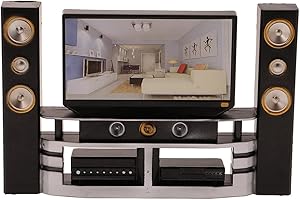 Tiuimk Meuble TV Hi-Fi Combo pour meubles de maison de poupée Blythe 1/6