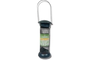Copdock Mill Easy Fill & Clean Sunflower Feeder – Secure Small Bird Feeder Station With Large Hanger – Feeders Suitable For Sunflower Hearts, Black