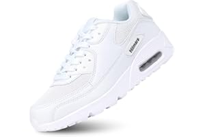 Hitmars Scarpe Running Uomo Donna Donna Ginnastica Sneaker Leggere Traspirante Outdoor Sportive Calzature da Corsa Pallavolo Tennis Nero Verde Bianco Rosa Giallo EU36-EU47