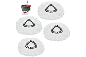 YUUNAIE Cabezas de Fregona de Repuesto, Recambios de Mopas para Vileda Turbo EasyWring&Clean Spin Mop System Recambio para Fregona Microfibra Lavables y Reutilizables