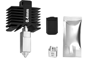 KOYOFEI Ulepszony zestaw Hotend ze stali hartowanej 0,4 mm do Bambu Lab X1C, serii P1, drukarki 3D 350℃ wysoka temperatura wszystkie Metel Integerted Desige Zestaw dysz Hot End do P1S, P1P