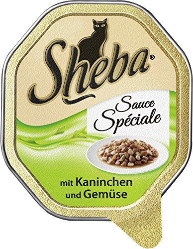 Preisvergleich Produktbild Sheba - Sauce Spéciale mit Kaninchen und Gemüse Katzenfutter - 85g