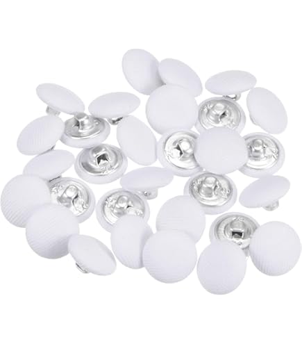 Lot De 10 Boutons Décoratifs Ronds En Lin Recouverts De Tissu Pour Vêtements Et Boutons Métalliques – Acheter Les Meilleurs Produits Dans La Boutique En Ligne