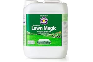 Flower Power Lawn Magic Premium Lawn Feed 5L, Double Action Formula for Greener Grass and Stronger Roots