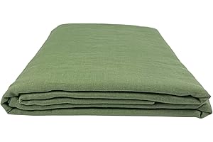 ‎GER3AS Ger3as Leinen Bettlaken ohne Gummi 100% Stonewashed Natürlich Leinen Laken Überwurf Leinen Gewaschen