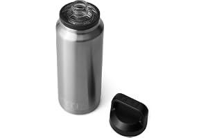 YETI Rambler Bottle Chug, Vaccum Insulated Stainless Steel Bottle with Leakproof Chug Cap, Stainless Steel, 36 oz (1 L)