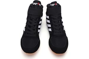 GOLDENEAMEISEN Boxschuhe,Unisex Boxing Shoe,Wrestling Schuhe,Kampfsport ringerschuhe,atmungsaktive,2 Farben,Größe 33-44,rutschfest,Bequem,Verschleißfest,Für Männer,Frauen,Jugend,Sanda,Taekwondo