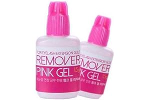 ‎P-BEAUTY COSMETIC ACCESSORIES P-Beauty Wimpernverlängerung Remover Pink Gel | bietet Rückstandsloses entfernen der Einzelwimpern | Sky Wimpern Extension Entferner [15g]