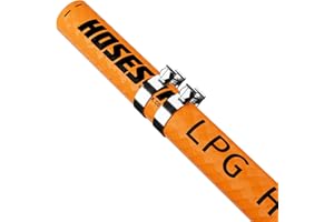 AP AUTOMOTIVE 8mm Rubber Gas Butane/Propane LPG Hose Pipe 8mm Internal bore with 2 Clips High Pressure Gas Hose for Caravan, Camping, BBQ 1 Metre