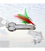 Blueshyhall 4 x Gold and Silver Metal Fishing Lures Kit Fishing Lure Set, Sea Fishing Spoon and Freshwater Fishing Lures, Trolling Lures, Spinner, Hooks for Fishing, Artificial Bait (15g Blueshyhall 4 x Gold and Silver Metal Fishing Lures Kit Fishing Lure Set, Sea Fishing Spoon and Freshwater Fishing Lures, Trolling Lures, Spinner, Hooks for Fishing, Artificial Bait (15g