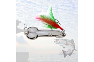 Enjoyard Esche Artificiali Spinning Regalo Scherzoso, Metal Artificiale Pesca Richiamo 15g Per San Valentino Regalo di Compleanno Del Pescatore, Fishing Lure Bait Per Pesca Alla Trota, Spigola