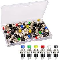 Lot 2 Buzzers Piézo Électroniques DONGKER - 3-24V DC 100dB Alarme Continue 30mm