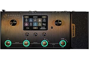 Hotone Ampero MP-100 Amplificatore per Chitarra Basso Modellazione Armadietti IR Simulazione Multi Lingua Multi-Effetti con Pedale di Espressione Stereo OTG Interfaccia Audio USB