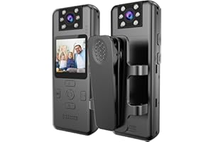 SPIKECAM Real WiFi Body Cameras with Audio and Video 4K, Clip on Bodycam Camera with Sound and Night Vision, Small Wearable Magnetic Body Cam for Runners, Horse riding, Law Enforcement