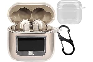 GIOPUEY Transparent Hülle Kompatibel mit JBL Tour Pro 2, TPU Stoßfeste Schutzhülle, Ultradünn, Kein Geruch, Hülle Silikon- Transparent