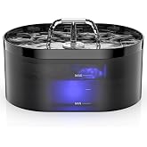 Automatic Cat Fountain 2.2 L with Ultra-Quiet Pump, Active Carbon Filter, Indoor for Cats, Dogs and Other Animals