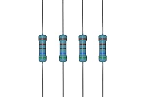 iLAN 100pcs 5.6K ohm Resistor 1/4w (0.25 Watt) ±1% Tolerance Metal Film Fixed Resistor (5.6K ohm)