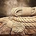 Produktbild 20m JUTESEIL 40mm Naturfasern Absperrseil Jute Tauwerk gedreht Hanf Tau Seil Tauziehen Handlauf
