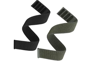 OTOPO Nylonowy pasek 26 mm do Fenix 6X / Fenix 5X / Fenix 7X, ultralekki, szybkoschnący, do zegarka Garmin Fenix 6X Pro / Sapphire/ 3X, Enduro, Tactix Delta, czarny + zielony