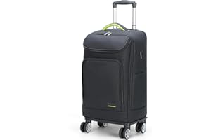 Lekeinchi Travel Laptop Backpack with Wheels and USB Charging Port, Waterproof Carry On Flight Approved (Black, 17.3 inch)