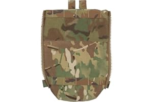 ACEXIER Sac à Eau Tactique Panneau arrière Molle System Side Zip Vest Back Panel Water Hydration Bladder Reservoir for FCPC V5 Hunting Vest