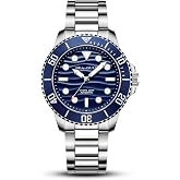 Sea Gull Reloj autom&aacute;tico de Buceo para Hombre, Resistente al Agua de 200 m, Cristal de Zafiro, Pulsera de Acero Inoxidable 3