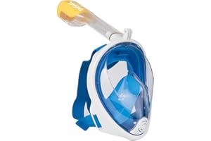 Emsmil Masque et bouchons d'oreilles à vision large à 180 ° avec conception sans respiration facile, technologie anti-buée et anti-fuite pour nager et plonger à fond