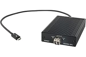 ‎SONNET Sonnet Technologies Solo 10G Thunderbolt 3 zu SFP + 10 Gigabit Ethernet Adapter (SFP + [SR] enthalten) SOLO10G-SFP-T3