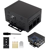 Waveshare Industrial Grade Metal Case (D) for Raspberry Pi 5, Larger Internal Space, Supports Installing Official Cooling Fan