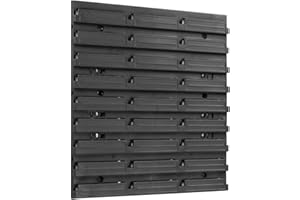 ‎BOTLE botle Lagersystem Wandregal Stapelboxen Schüttenregal Sichtlagerkästen | Extra Starke Wandplatten | Regal Erweiterbar | Werkstattregal Lagerregal Werkstattwandregal Steckregal (386 x 390 mm)