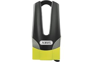 ABUS Serratura a disco freno Granit Quick 37/60 Maxi Mini - serratura per moto con livello di sicurezza 15 grillo spesso 11 mm altezza 50 mm, giallo