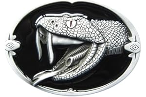 Urban Backwoods Snake Head Gürtelschnalle für Wechselgürtel Buckle